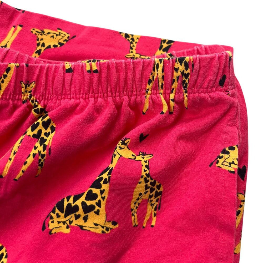 EUC Bedhead Giraffes In Love Short Sleeve Cotton Jersey Cropped Pajama Set Sz M - Picture 13 of 13